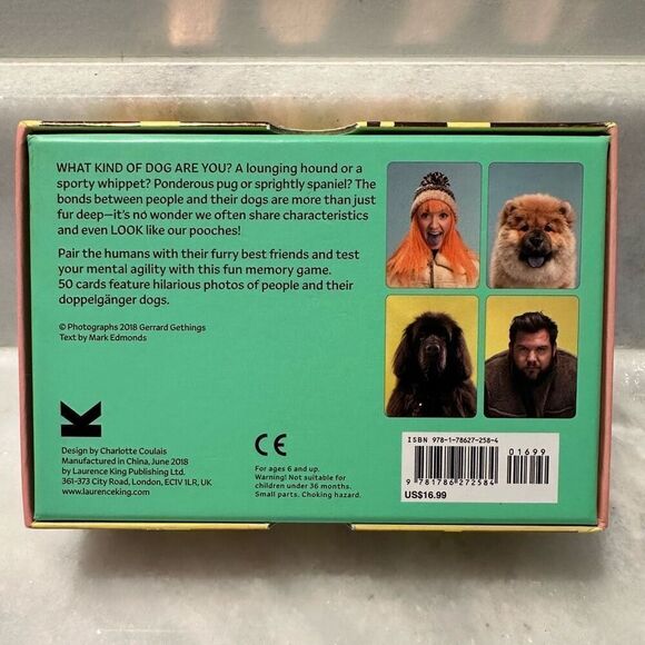 Do You Look Like Your Dog? Match Dogs with Their Humans Memory Game Card OS - Picture 3 of 3